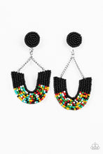 Load image into Gallery viewer, Paparazzi Accessories: Make it RAINBOW - Black Earrings
