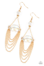 Load image into Gallery viewer, Paparazzi Accessories: Ethereally Extravagant - Gold Earring
