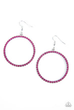 Load image into Gallery viewer, Paparazzi Accessories : Head-Turning Halo - Pink Earring
