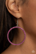 Load image into Gallery viewer, Paparazzi Accessories : Head-Turning Halo - Pink Earring
