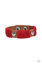 Load image into Gallery viewer, Paparazzi Accessories: Lusting for Wanderlust - Red Bracelet
