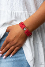 Load image into Gallery viewer, Paparazzi Accessories: Lusting for Wanderlust - Red Bracelet
