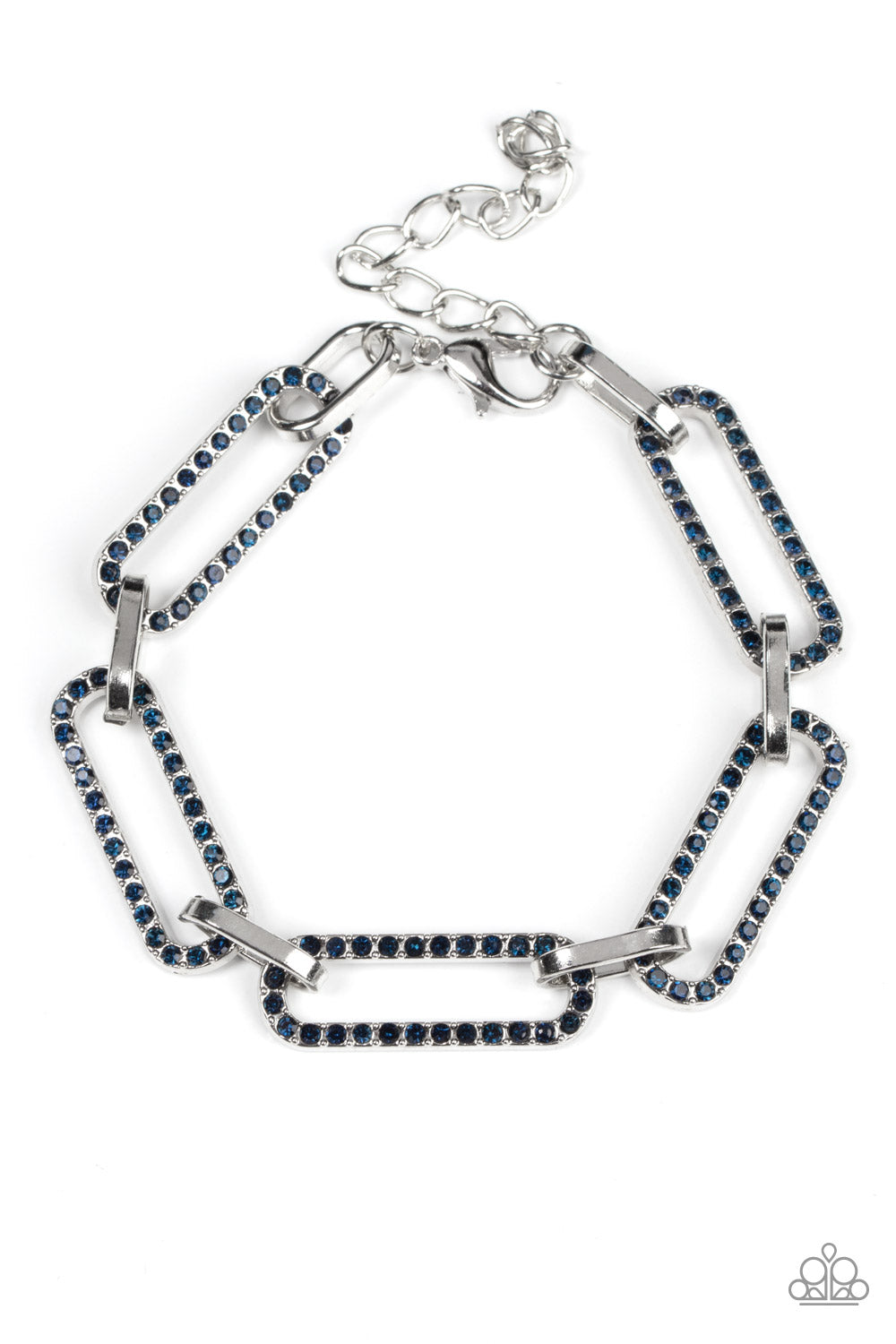 Paparazzi Accessories:  Still Not OVAL You - Blue Bracelet