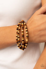 Load image into Gallery viewer, Paparazzi Accessories: Oceania Oasis - Brown Bracelet
