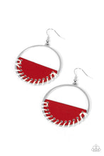 Load image into Gallery viewer, Paparazzi Accessories: Lavishly Laid Back - Red Earring
