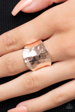 Load image into Gallery viewer, Paparazzi Accessories: Hammer Down - Rose Gold Ring
