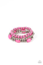 Load image into Gallery viewer, Paparazzi Accessories: Take by SANDSTORM - Pink Bracelet

