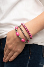 Load image into Gallery viewer, Paparazzi Accessories: Take by SANDSTORM - Pink Bracelet
