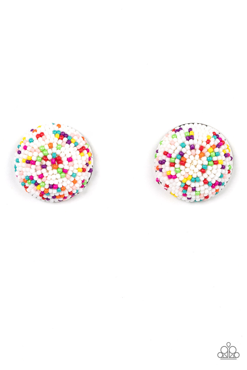 Paparazzi Accessories: Kaleidoscope Sky - White Post Earring
