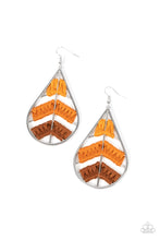 Load image into Gallery viewer, Paparazzi Accessories: Nice Threads - Orange Earring
