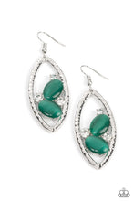 Load image into Gallery viewer, Paparazzi Accessories: Famously Fashionable - Green Earrings
