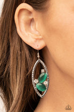 Load image into Gallery viewer, Paparazzi Accessories: Famously Fashionable - Green Earrings
