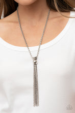 Load image into Gallery viewer, Paparazzi Accessories: Metallic MESH-Up - Silver Necklace
