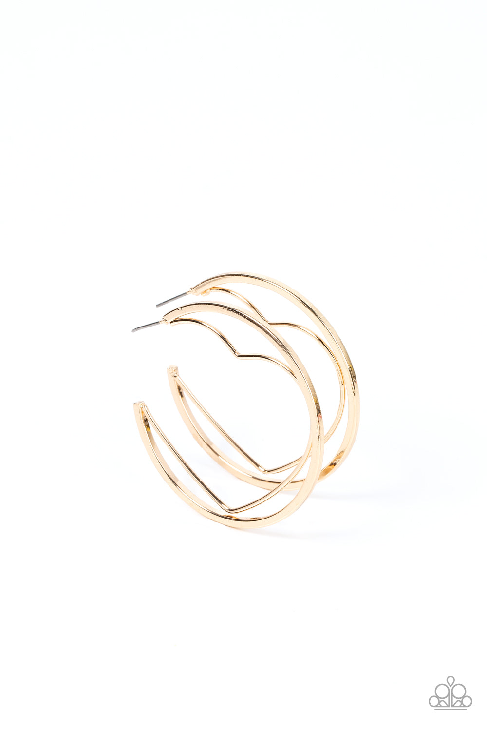 Paparazzi Accessories Love Goes Around - Gold Hoops