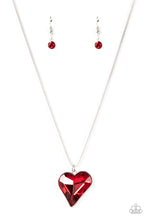 Load image into Gallery viewer, Paparazzi Accessories Lockdown My Heart - Red Necklace
