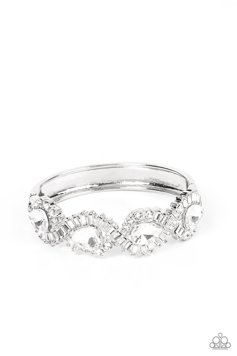 Paparazzi Accessories :For the Win - White Bracelet
