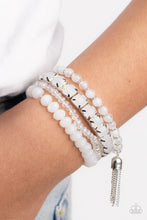 Load image into Gallery viewer, Paparazzi Accessories: Day Trip Trinket - White Bracelet
