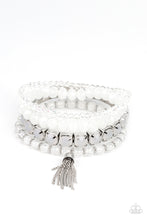 Load image into Gallery viewer, Paparazzi Accessories: Day Trip Trinket - White Bracelet
