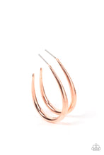 Load image into Gallery viewer, Paparazzi Accessories: CURVE Your Appetite - Copper Earring
