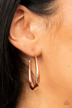 Load image into Gallery viewer, Paparazzi Accessories: CURVE Your Appetite - Copper Earring
