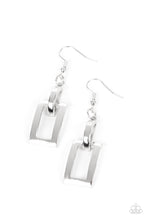 Load image into Gallery viewer, Paparazzi Accessories :Blazing Buckles - Silver Earring
