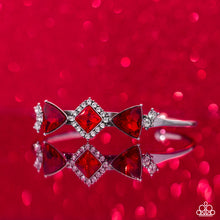 Load image into Gallery viewer, Paparazzi Accessories:Strategic Sparkle - Red Bracelet
