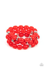 Load image into Gallery viewer, Paparazzi Accessories: Coastal Coastin - Red Bracelet
