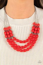 Load image into Gallery viewer, Paparazzi Accessories: Coastal Cruise - Red Necklace
