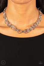 Load image into Gallery viewer, Paparazzi Accessories Tough Crowd - Silver Necklace
