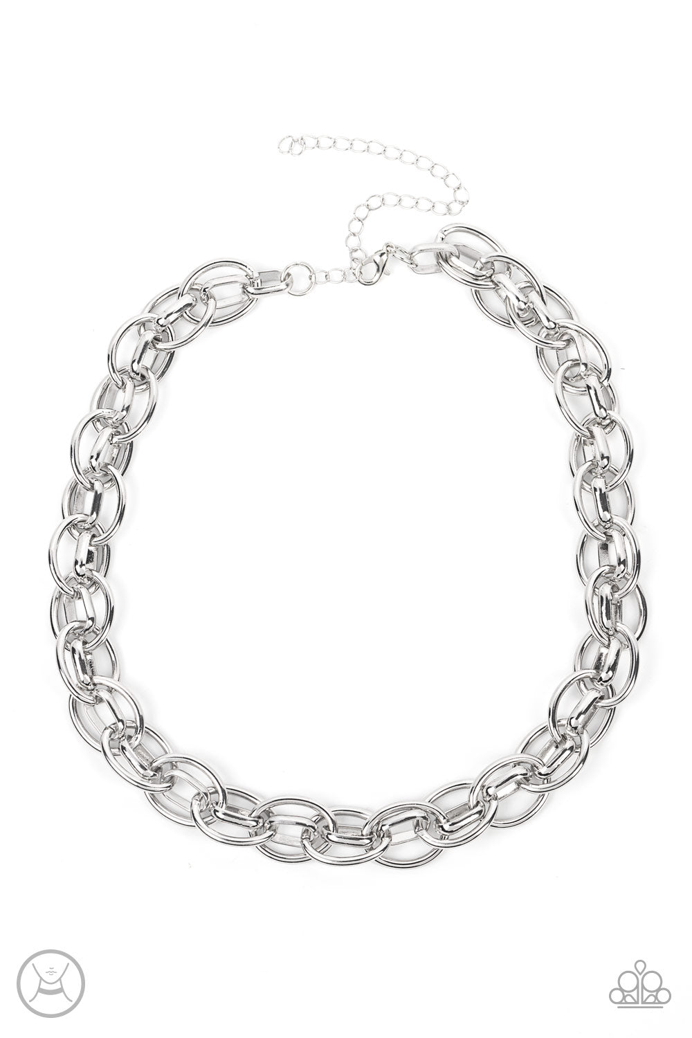 Paparazzi Accessories Tough Crowd - Silver Necklace