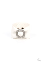 Load image into Gallery viewer, Paparazzi Accessories: Lights, SELFIE, Action! - White  Bracelet
