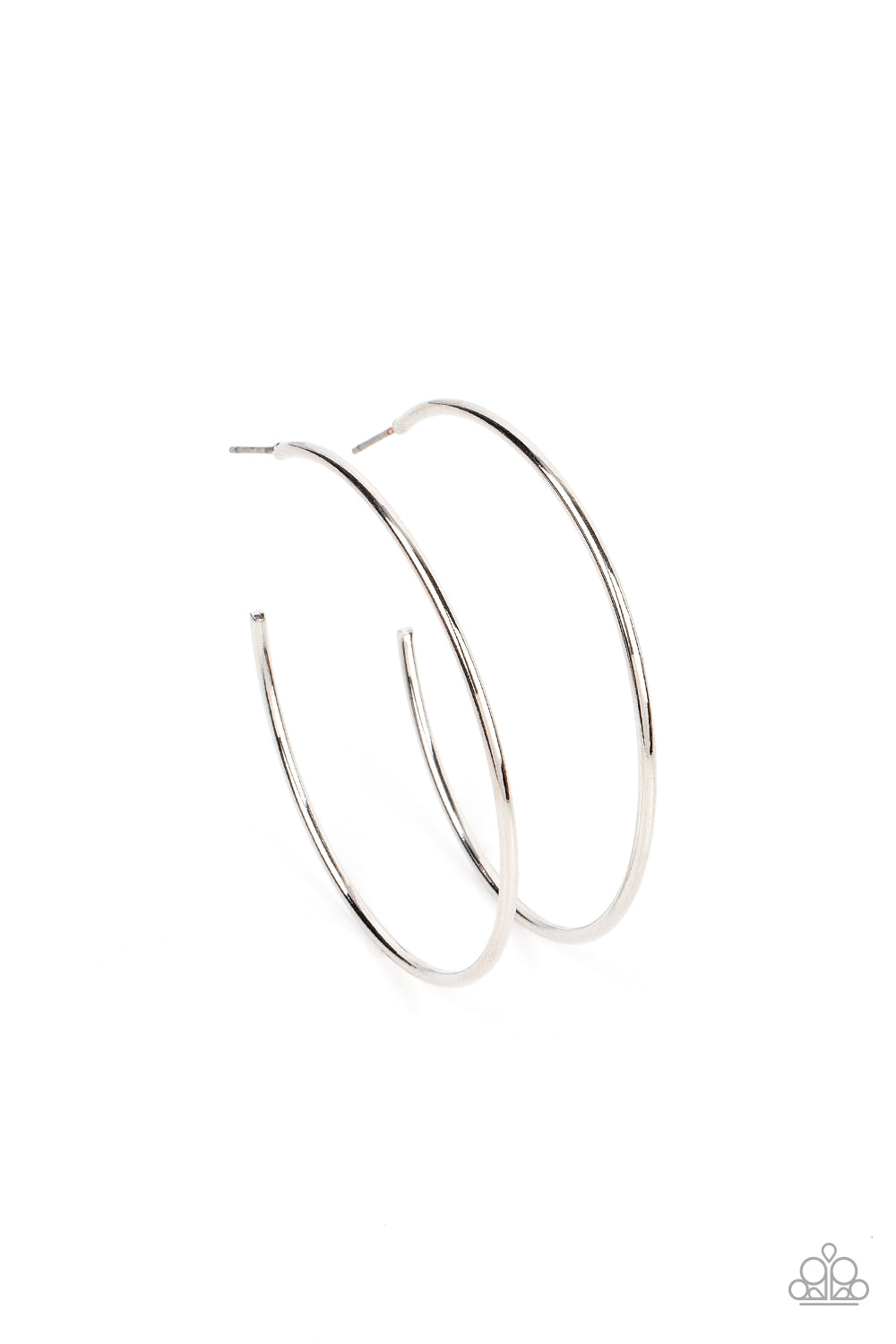 Paparazzi Accessories: Can I Get a HOOP HOOP - Silver Hoop Earrings