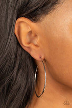Load image into Gallery viewer, Paparazzi Accessories: Can I Get a HOOP HOOP - Silver Hoop Earrings
