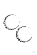 Load image into Gallery viewer, Paparazzi Accessories: Show Off Your Curves - Black Hoop Earring
