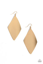 Load image into Gallery viewer, Paparazzi Accessories: Retro Rally - Gold Earrings
