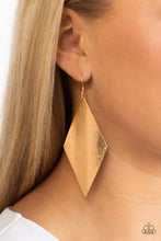 Load image into Gallery viewer, Paparazzi Accessories: Retro Rally - Gold Earrings
