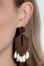 Load image into Gallery viewer, Paparazzi Accessories: Western Retreat - White Earrings
