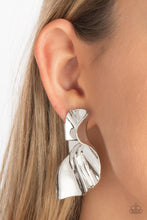 Load image into Gallery viewer, Paparazzi Accessories: METAL-Physical Mood - Silver Earrings
