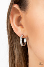 Load image into Gallery viewer, Paparazzi Accessories: Positively Petite - White Hoop Earring
