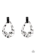 Load image into Gallery viewer, Paparazzi Accessories: Metro Meltdown - Black Post Earring
