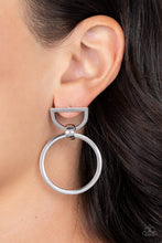 Load image into Gallery viewer, Paparazzi Accessories: CONTOUR Guide - Silver Earring
