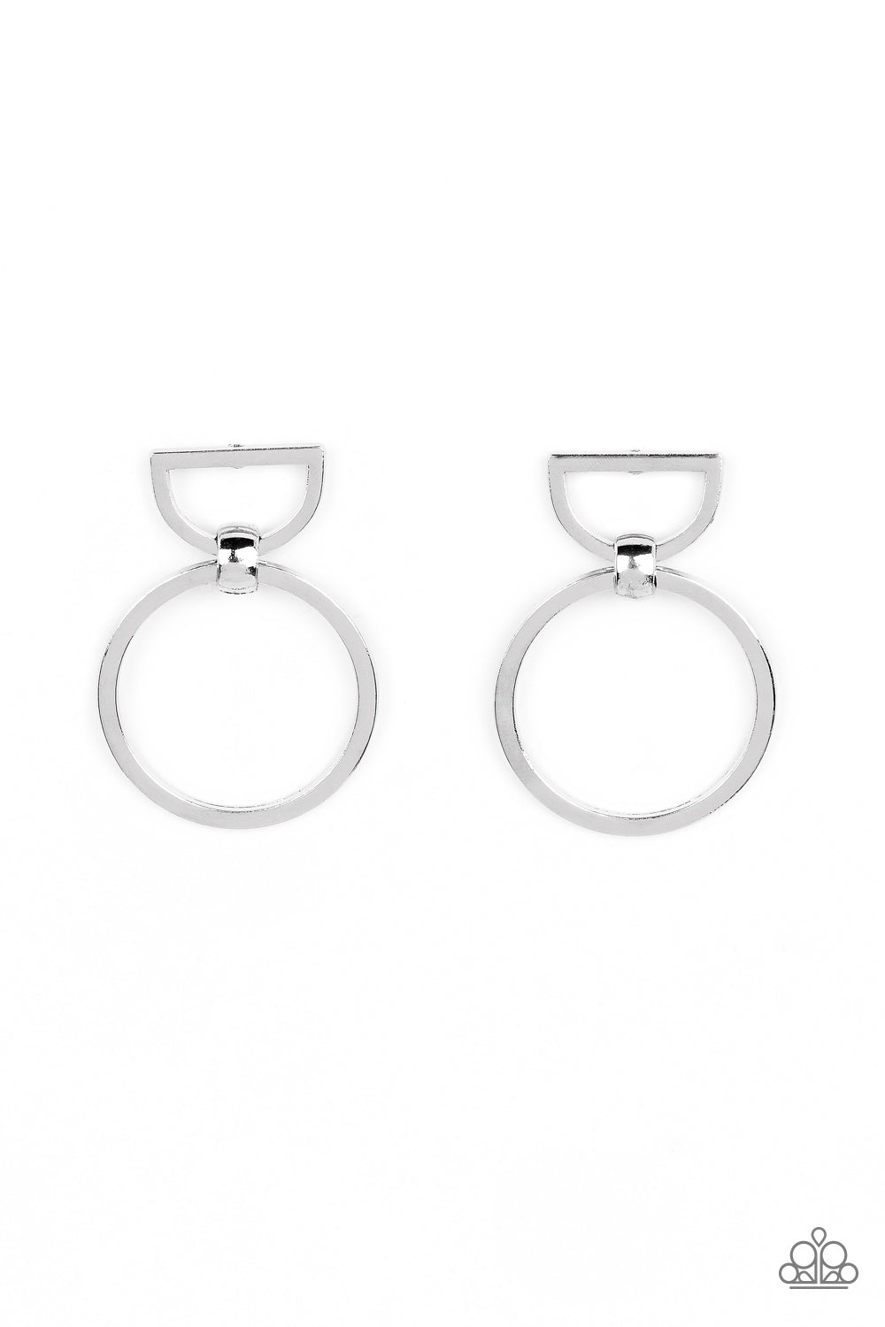 Paparazzi Accessories: CONTOUR Guide - Silver Earring