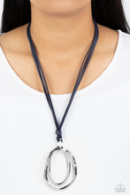 Load image into Gallery viewer, Paparazzi Accessories: Long OVAL-due - Blue Necklace
