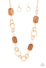 Load image into Gallery viewer, Paparazzi Accessories: Stained Glass Glamour - Brown Necklace
