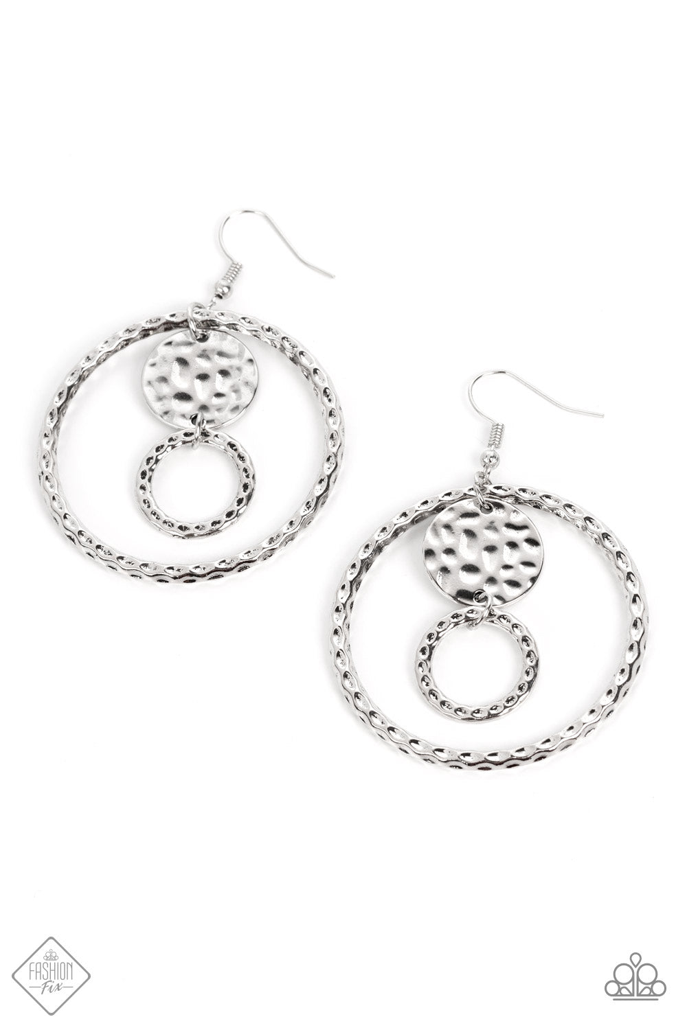 Paparazzi Accessories Mojave Metal Art - Silver Earring