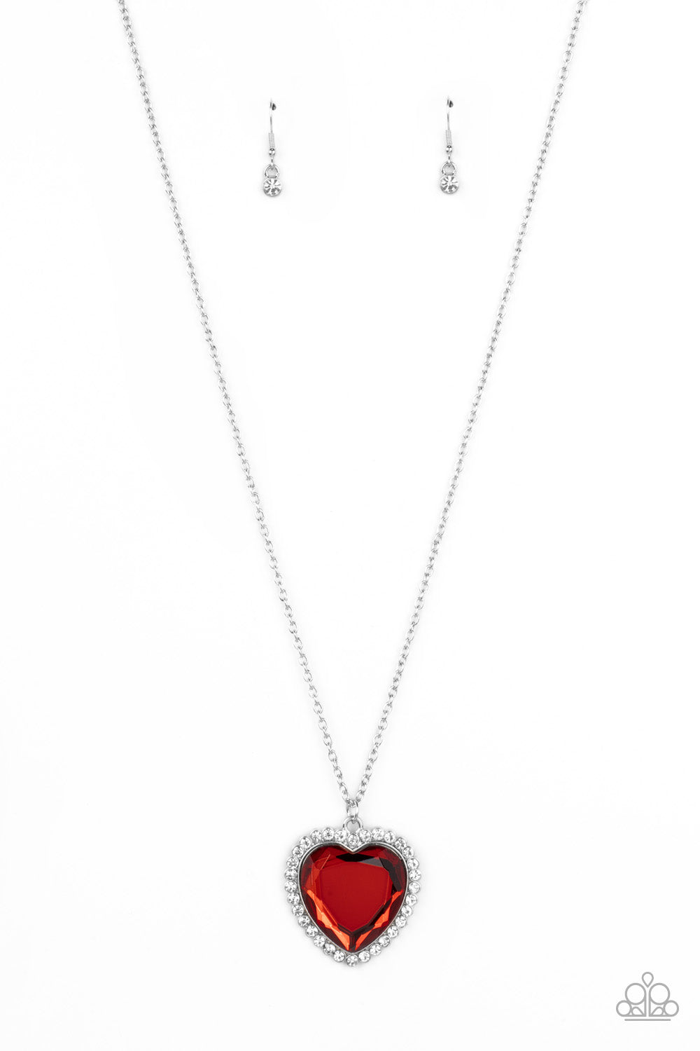 Paparazzi Accessories: Prismatically Twitterpated - Red Necklace