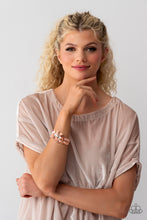 Load image into Gallery viewer, Paparazzi Accessories: Luminous Laurels - Rose Gold Bracelet
