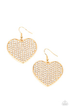 Load image into Gallery viewer, Paparazzi Accessories: Romantic Reign - Gold Earring
