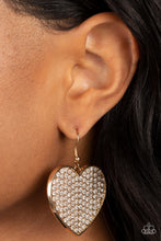 Load image into Gallery viewer, Paparazzi Accessories: Romantic Reign - Gold Earring
