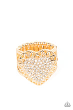 Load image into Gallery viewer, Paparazzi Accessories; Romantic Escape - Gold Ring
